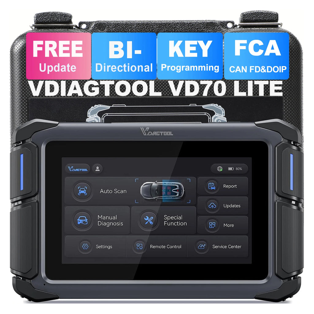 USA Local Stock VDIAGTOOL VD70Lite Automotive Car Key Programming Machine for All Cars,Diagnostic Scanner Lifetime Free Update