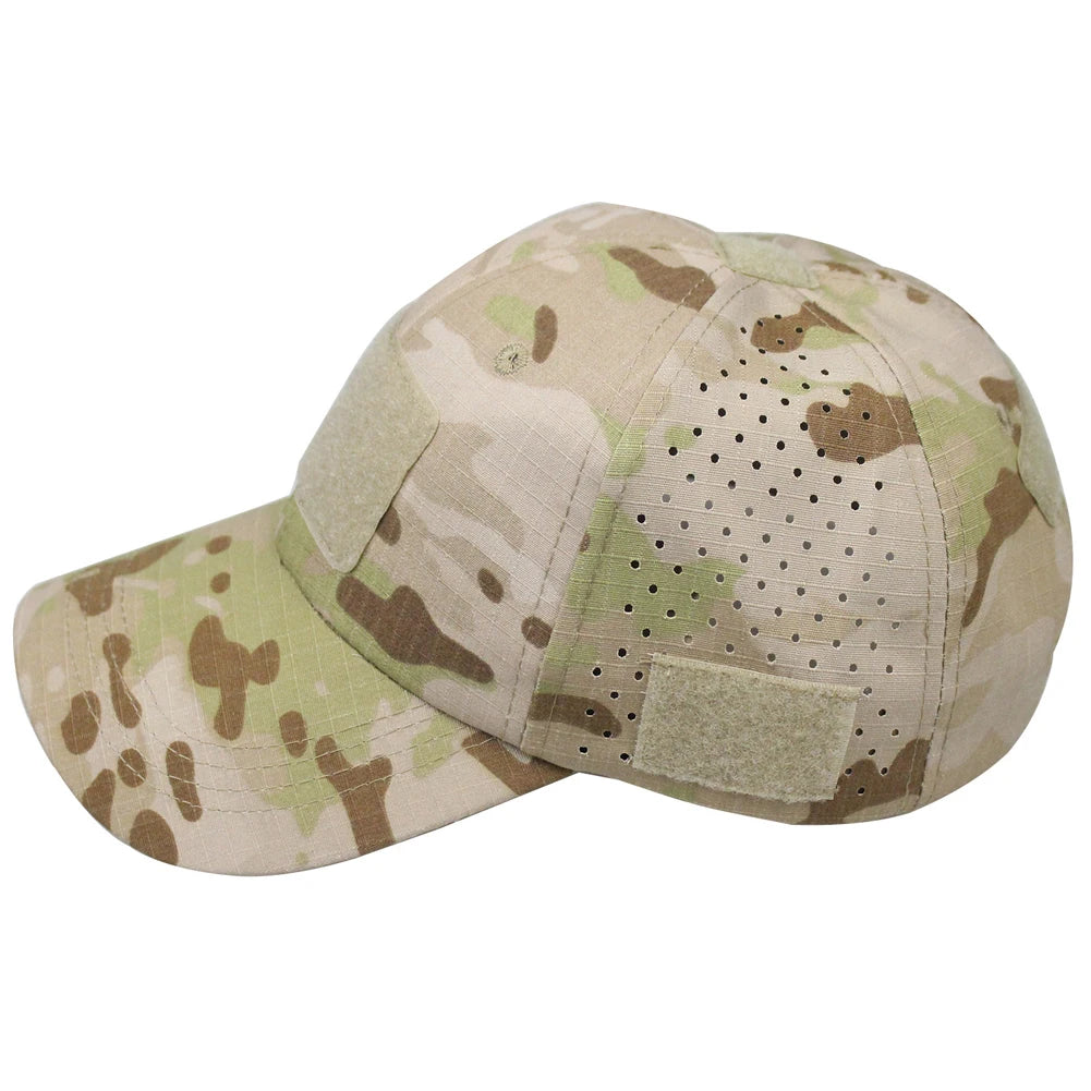 Camouflage Baseball Cap Breathable Sun Protection Hat Outdoor Sports Hunting Hiking Camping Fishing Sun Hats