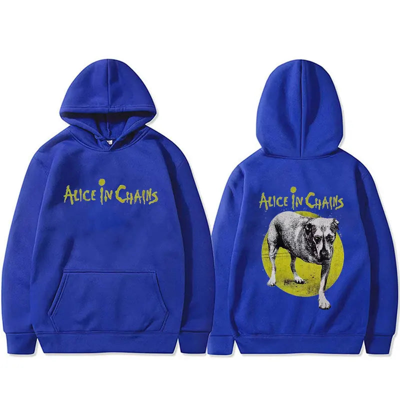 Hot Sale Rock Band Alice in Chains Graphic Hoodie Men Women Retro Gothic Punk Sweatshirt Male Fashion Oversized Pullover Hoodies
