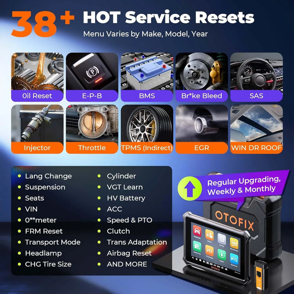 OTOFIX D1 Lite Automotive OBD2 Scanner 2 Year Update BiDirectional Control All System Diagnostic Scan Tool FCA SGW CAN FD & DoIP