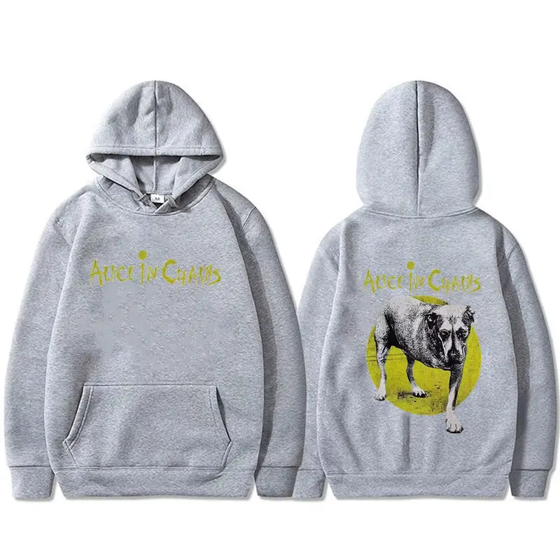 Hot Sale Rock Band Alice in Chains Graphic Hoodie Men Women Retro Gothic Punk Sweatshirt Male Fashion Oversized Pullover Hoodies