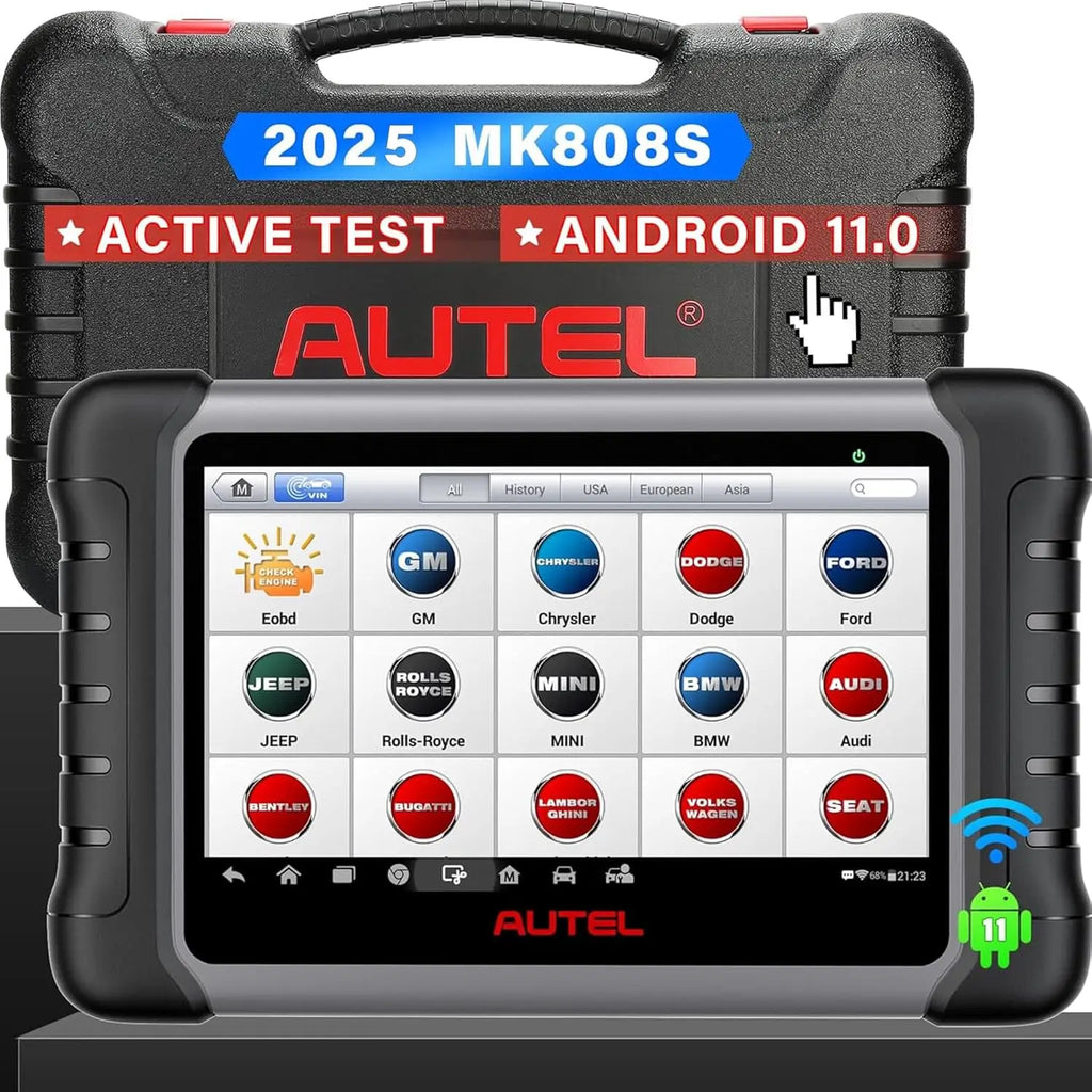 Autel MaxiCOM MK808S Bidirectional Tool as MK808BT Pro MX808S OBD2 Scanner Bi-directional Control Diagnosis Automotive Tools
