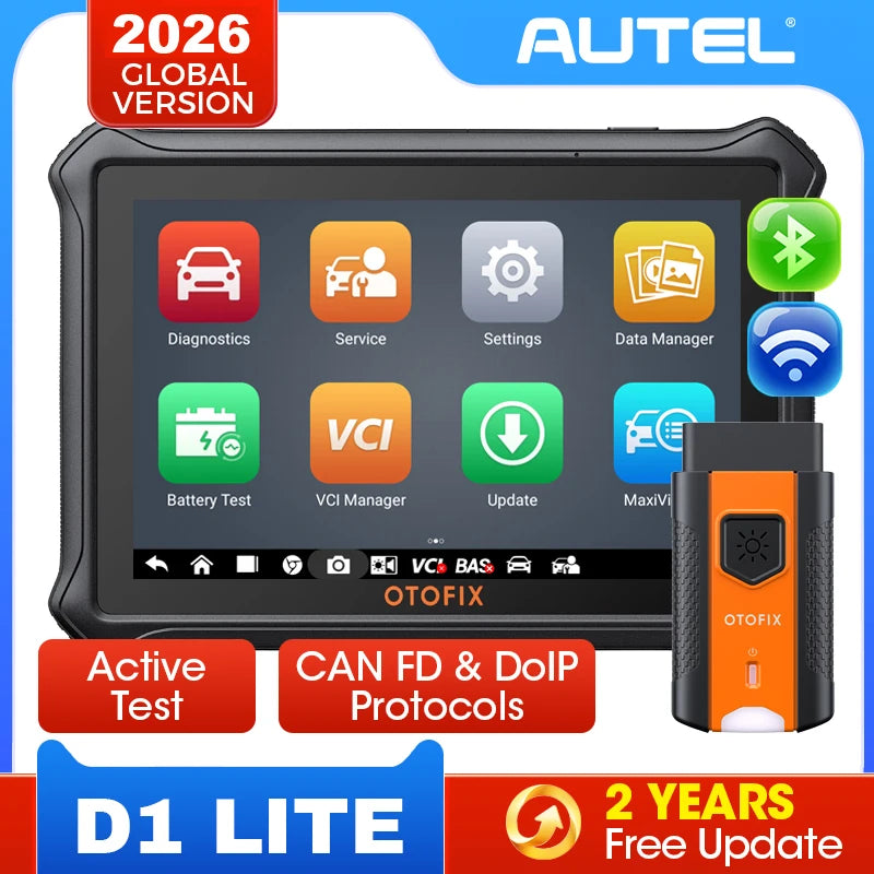 OTOFIX D1 Lite Automotive OBD2 Scanner 2 Year Update BiDirectional Control All System Diagnostic Scan Tool FCA SGW CAN FD & DoIP