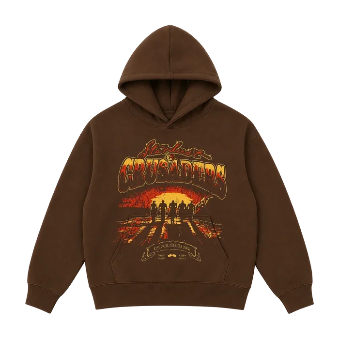 Anime JoJo Graphic Hoodies Vintage Retro Print Oversized Pullover Men Women Hip Hop Y2K Street Style Fans Merch Sweatshirts