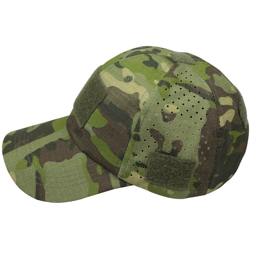 Camouflage Baseball Cap Breathable Sun Protection Hat Outdoor Sports Hunting Hiking Camping Fishing Sun Hats