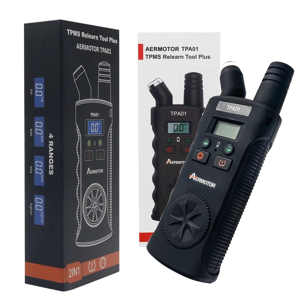Newest 2 In 1 TPMS Tire Pressure Monitoring System TPMS Reset Tool Digital Display Reading TPMS Relearn Tool For Car/Motor