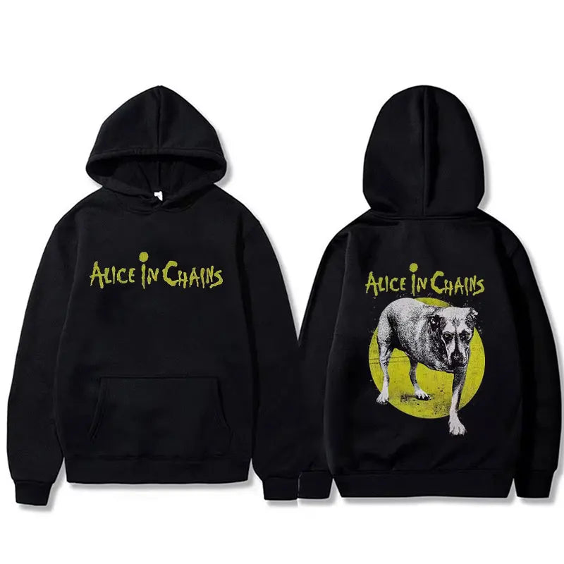 Hot Sale Rock Band Alice in Chains Graphic Hoodie Men Women Retro Gothic Punk Sweatshirt Male Fashion Oversized Pullover Hoodies