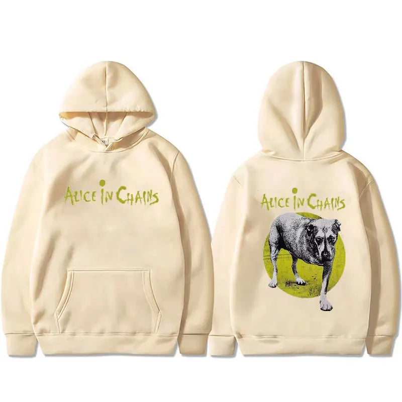 Hot Sale Rock Band Alice in Chains Graphic Hoodie Men Women Retro Gothic Punk Sweatshirt Male Fashion Oversized Pullover Hoodies