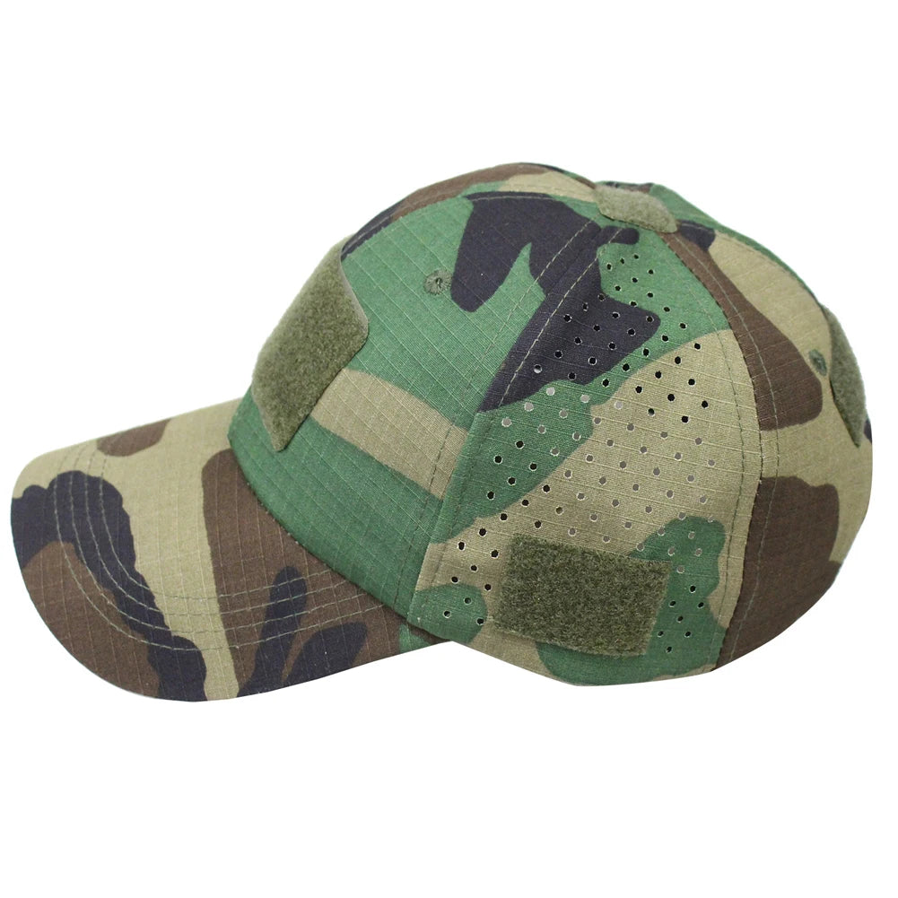 Camouflage Baseball Cap Breathable Sun Protection Hat Outdoor Sports Hunting Hiking Camping Fishing Sun Hats