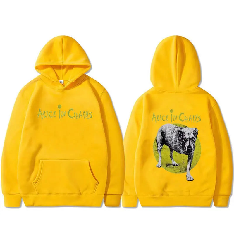 Hot Sale Rock Band Alice in Chains Graphic Hoodie Men Women Retro Gothic Punk Sweatshirt Male Fashion Oversized Pullover Hoodies