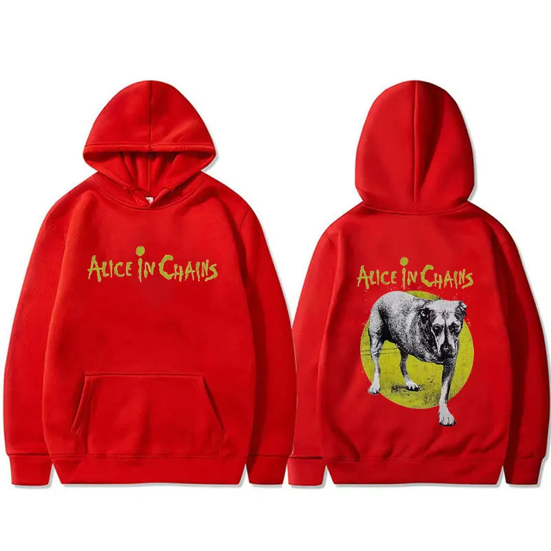 Hot Sale Rock Band Alice in Chains Graphic Hoodie Men Women Retro Gothic Punk Sweatshirt Male Fashion Oversized Pullover Hoodies