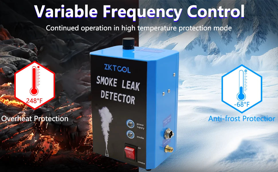 Smoke Leak Detector for Cars and Motorcycles Smoke Machine Diagnostic Tool Vacuum Leak Detection, Fast Smoke Output