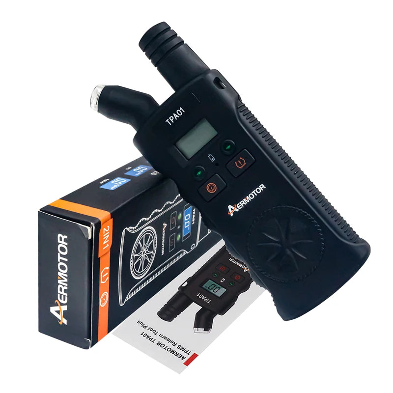 Newest 2 In 1 TPMS Tire Pressure Monitoring System TPMS Reset Tool Digital Display Reading TPMS Relearn Tool For Car/Motor
