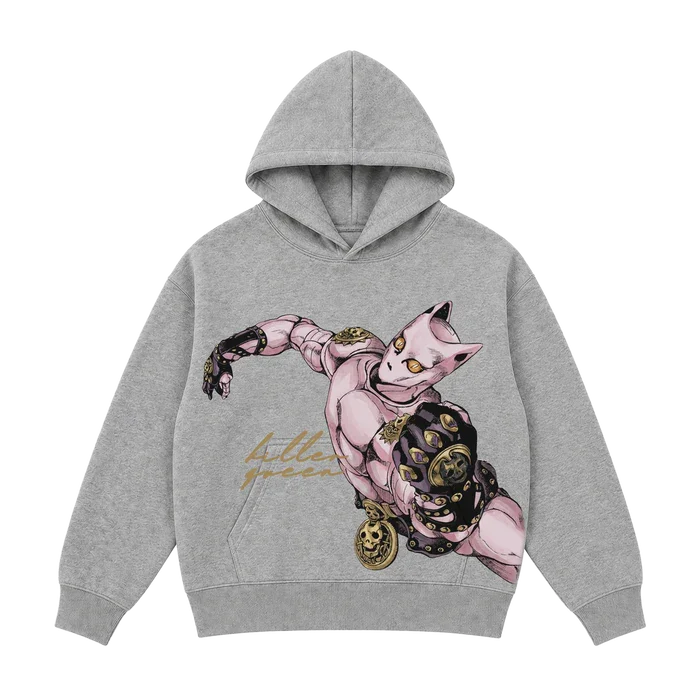 Anime JoJo Graphic Hoodies Vintage Retro Print Oversized Pullover Men Women Hip Hop Y2K Street Style Fans Merch Sweatshirts