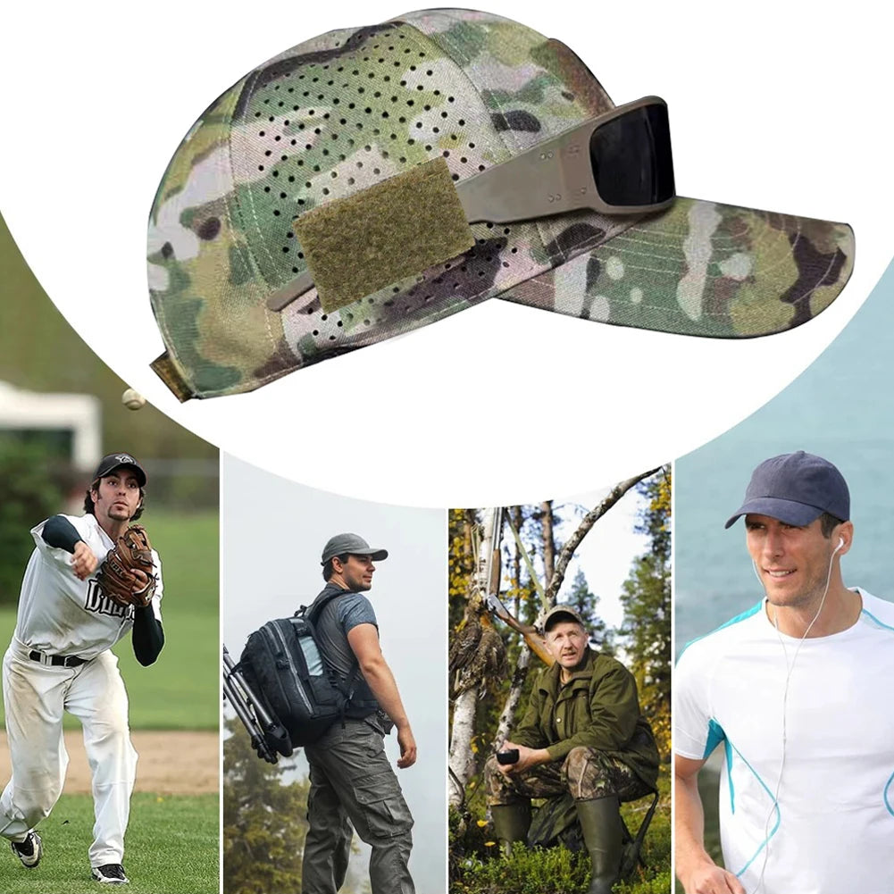 Camouflage Baseball Cap Breathable Sun Protection Hat Outdoor Sports Hunting Hiking Camping Fishing Sun Hats