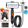 360° Articulated Inspection 4K HD Borescope 6.2mm Camera Articulating Borescope Endoscope Camera For Android/iOS Phone