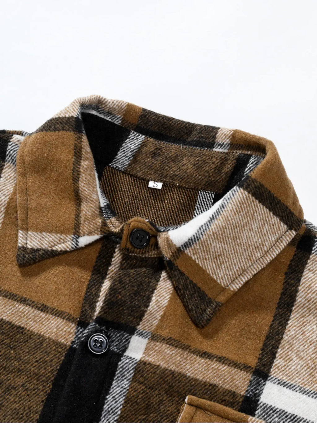Retro Plaid Shirt Men Casual Elegant Button Up Long Sleeve Shirt Jacket For Spring Fall Business