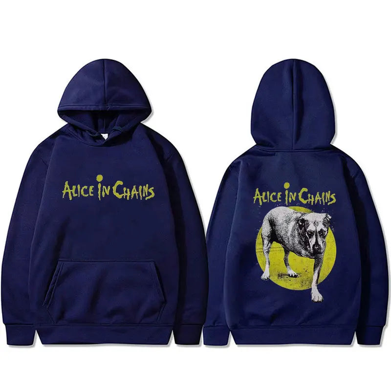 Hot Sale Rock Band Alice in Chains Graphic Hoodie Men Women Retro Gothic Punk Sweatshirt Male Fashion Oversized Pullover Hoodies