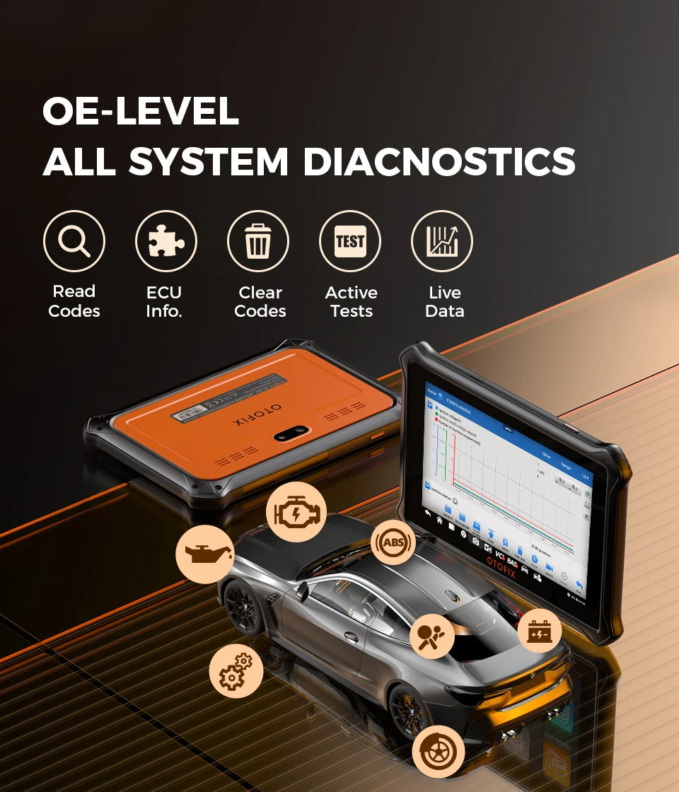 OTOFIX D1 Lite Automotive OBD2 Scanner 2 Year Update BiDirectional Control All System Diagnostic Scan Tool FCA SGW CAN FD & DoIP