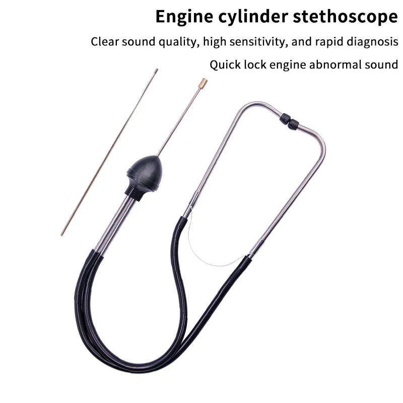 Car Engine Block Diagnostic Auto: Cylinder Stethoscope Mechanics Automotive Hearing Tool Vehicle Maintenance Repair 1PC